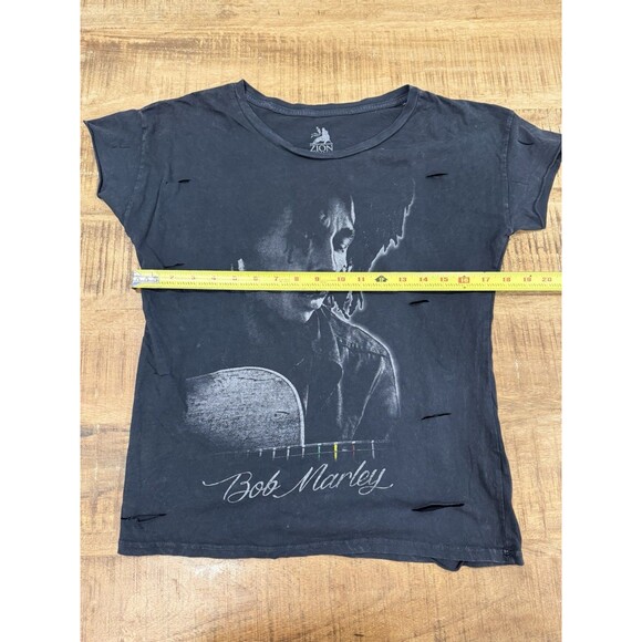 Zion Rootswear Bob Marley Graphic T-shirt Women Medium Black - Picture 7 of 10
